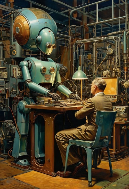 Robotics World  - Retro style - SDXL by doug0011 on Tensor.Art