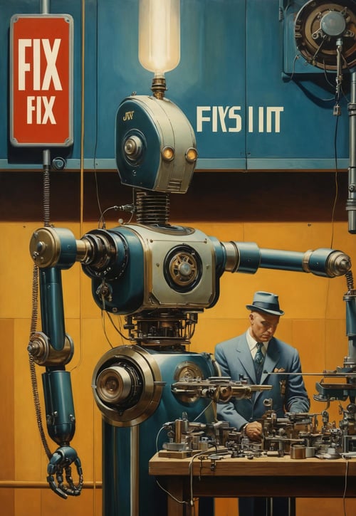 Robotics World  - Retro style - SDXL by doug0011 on Tensor.Art