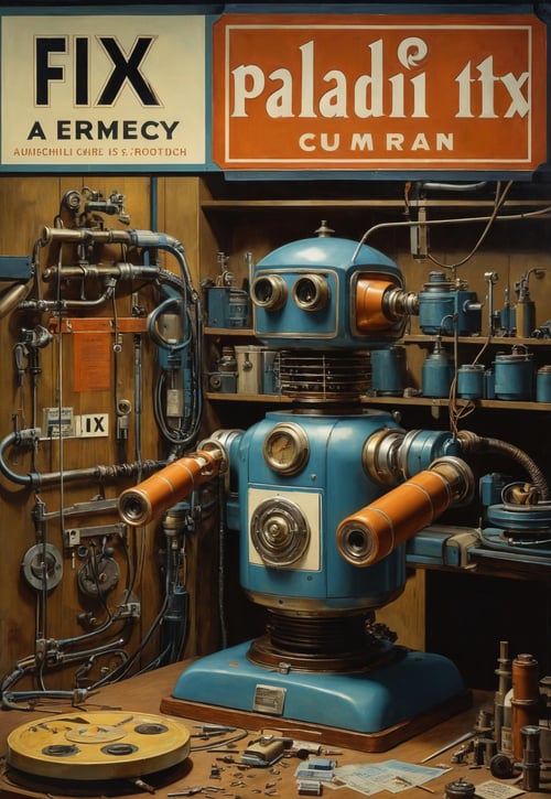 Robotics World  - Retro style - SDXL by doug0011 on Tensor.Art