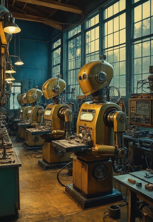 Robotics World  - Retro style - SDXL by doug0011 on Tensor.Art