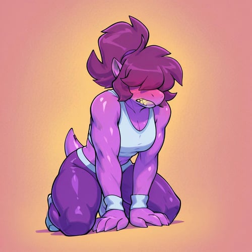 Susie (Deltarune\bigdad version) by Hoodie on Tensor.Art