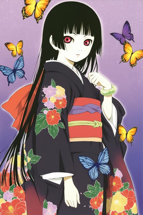 [illustrious XL] Enma Ai/阎魔爱 《JigokuShoujo》/《Hell Girl》/《地狱少女》 - TV Animation Character Style by flyx3 on Tensor.Art