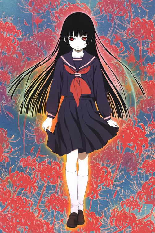 [illustrious XL] Enma Ai/阎魔爱 《JigokuShoujo》/《Hell Girl》/《地狱少女》 - TV Animation Character Style by flyx3 on Tensor.Art