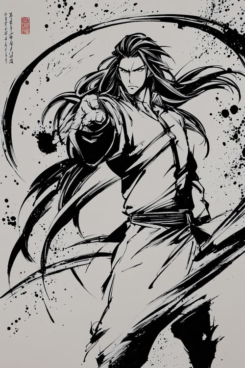 [XL] Okazu/[墨絵師] 御歌頭/[墨绘师] 御歌头  浓重水墨印象画风- Artist Style by flyx3 on Tensor.Art