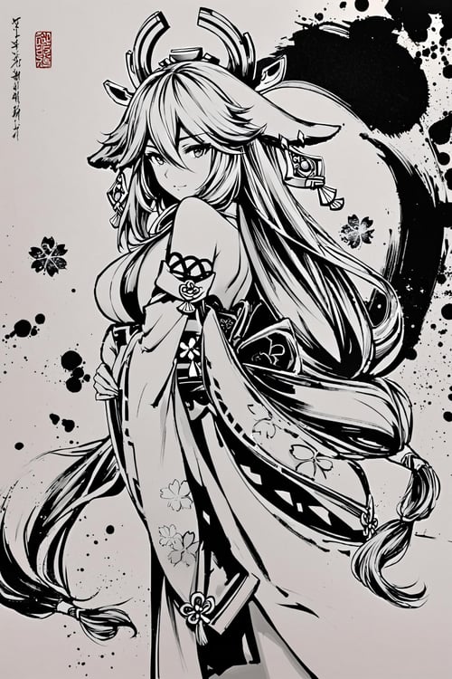 [XL] Okazu/[墨絵師] 御歌頭/[墨绘师] 御歌头  浓重水墨印象画风- Artist Style by flyx3 on Tensor.Art