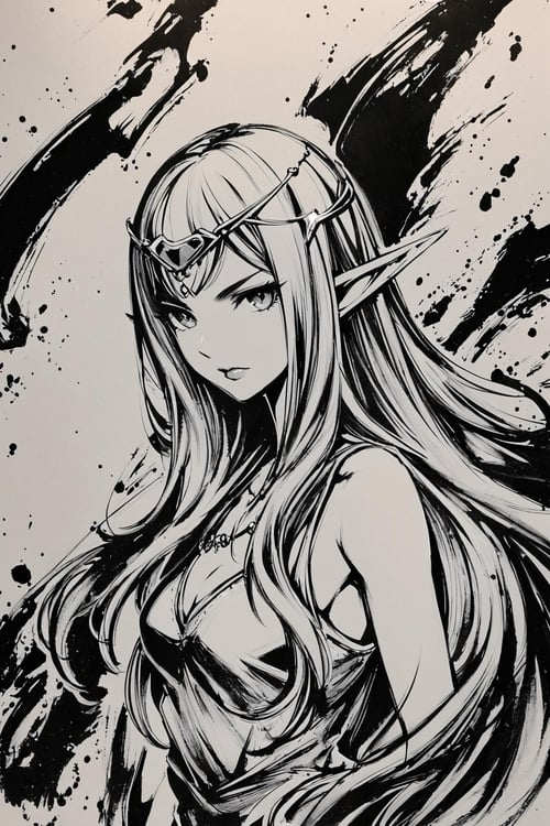 [XL] Okazu/[墨絵師] 御歌頭/[墨绘师] 御歌头  浓重水墨印象画风- Artist Style by flyx3 on Tensor.Art