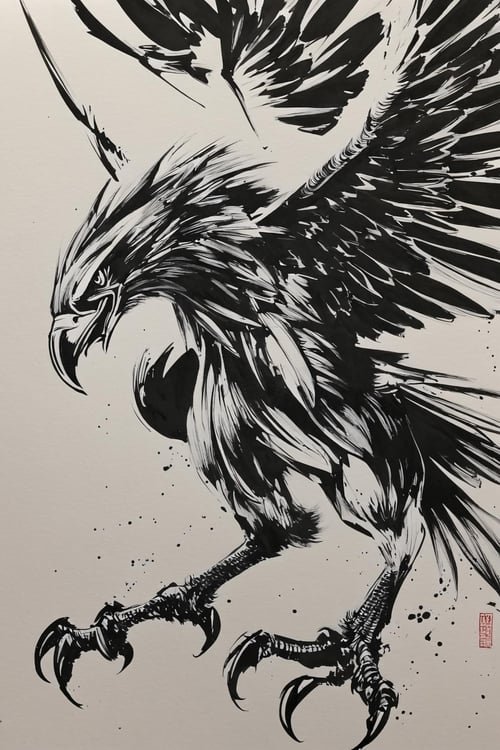 [XL] Okazu/[墨絵師] 御歌頭/[墨绘师] 御歌头  浓重水墨印象画风- Artist Style by flyx3 on Tensor.Art