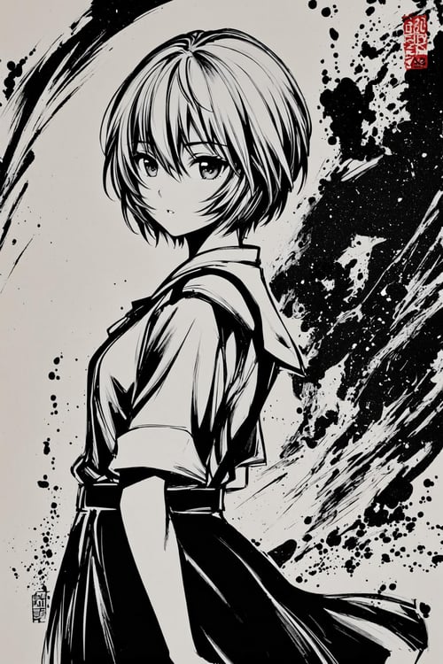 [XL] Okazu/[墨絵師] 御歌頭/[墨绘师] 御歌头  浓重水墨印象画风- Artist Style by flyx3 on Tensor.Art