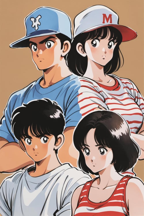 [XL] Mitsuru Adachi/安达充/あだち充  《TOUCH》(《棒球英豪》)/《H2》 - Artist Style by flyx3 on Tensor.Art