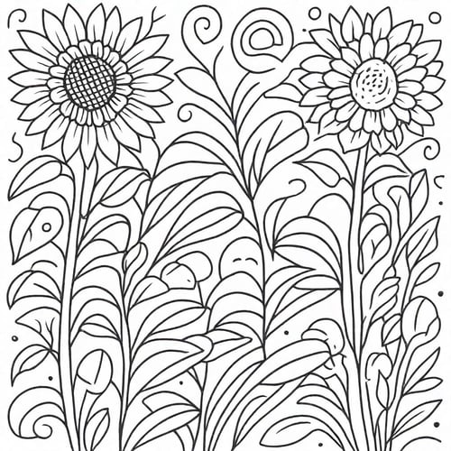 coloring pages V2 by CtrlAltArt on Tensor.Art