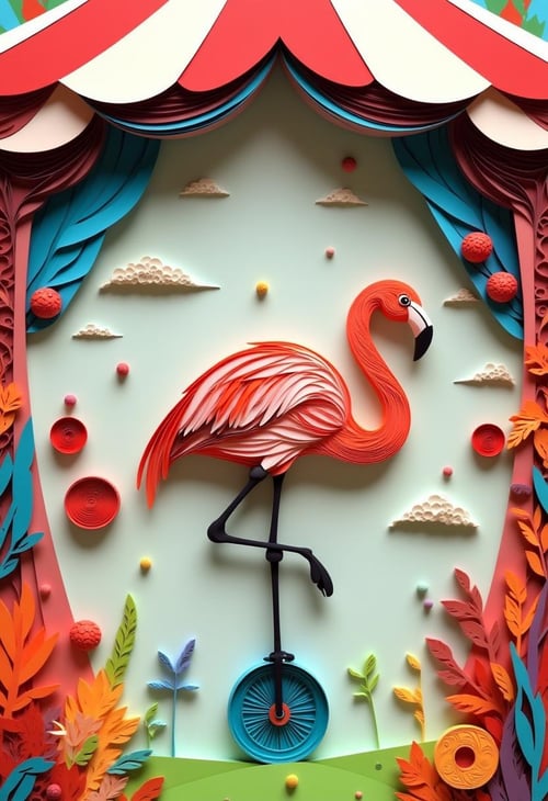 Paper Quilling And Layering Style - [Flux/SDXL/SD1.5] by CtrlAltArt on Tensor.Art