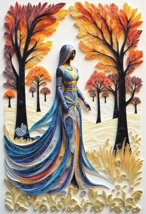 Paper Quilling And Layering Style - [Flux/SDXL/SD1.5] by CtrlAltArt on Tensor.Art