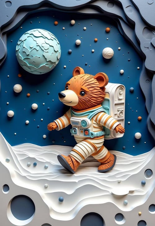 Paper Quilling And Layering Style - [Flux/SDXL/SD1.5] by CtrlAltArt on Tensor.Art