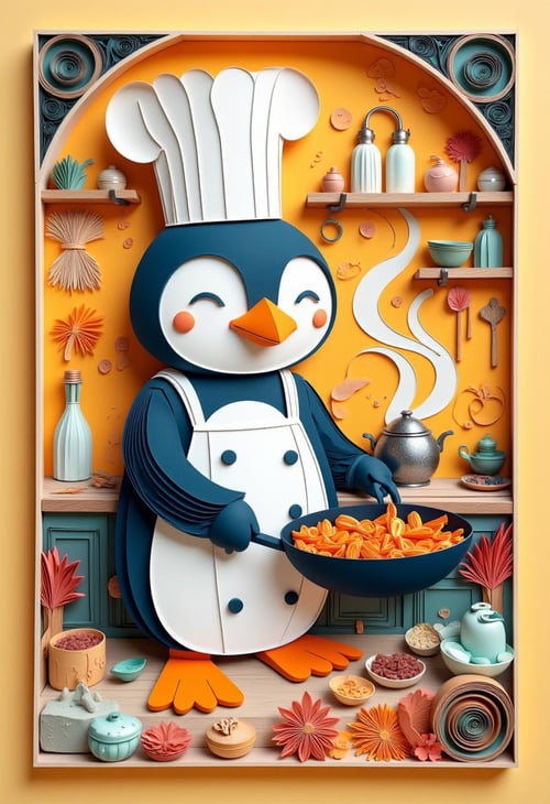 Paper Quilling And Layering Style - [Flux/SDXL/SD1.5] by CtrlAltArt on Tensor.Art