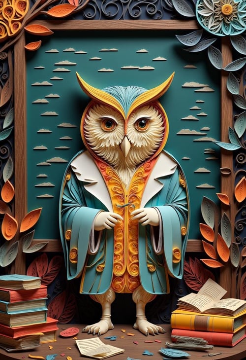 Paper Quilling And Layering Style - [Flux/SDXL/SD1.5] by CtrlAltArt on Tensor.Art