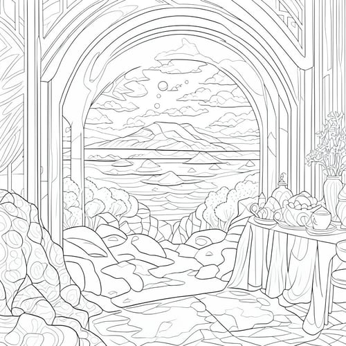 coloring pages V2 by CtrlAltArt on Tensor.Art