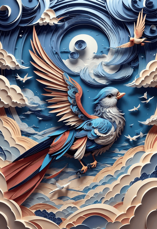 Paper Quilling And Layering Style - [Flux/SDXL/SD1.5] by CtrlAltArt on Tensor.Art