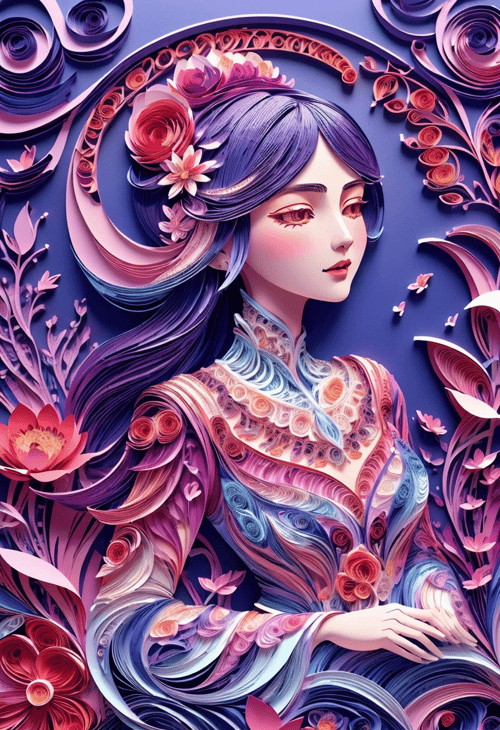 Paper Quilling And Layering Style - [Flux/SDXL/SD1.5] by CtrlAltArt on Tensor.Art