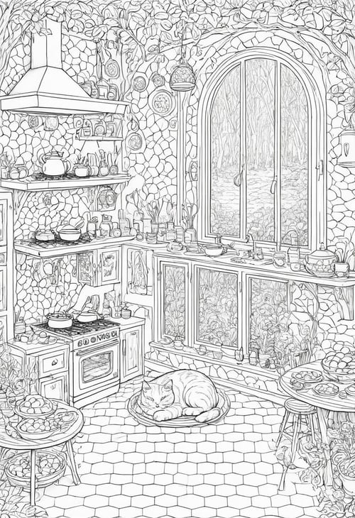 coloring pages V2 by CtrlAltArt on Tensor.Art