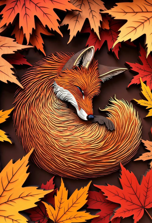 Laser Cut and Layered Wood Style - [FLUX] by CtrlAltArt on Tensor.Art