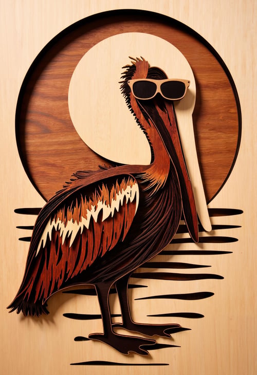 Laser Cut and Layered Wood Style - [FLUX] by CtrlAltArt on Tensor.Art