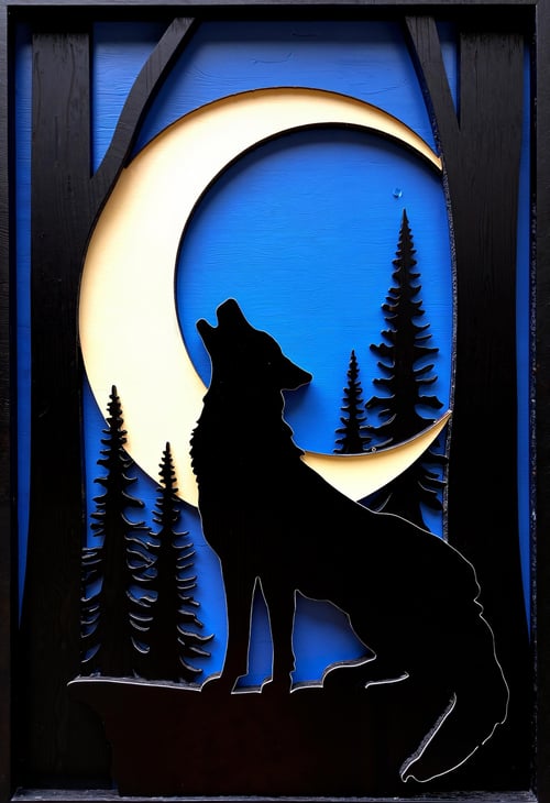 Laser Cut and Layered Wood Style - [FLUX] by CtrlAltArt on Tensor.Art