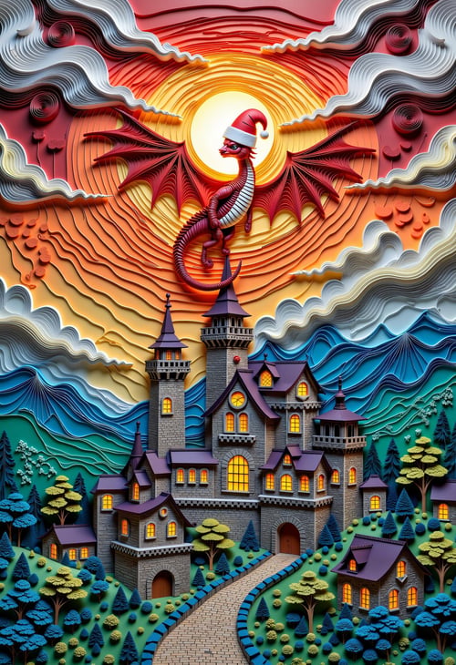 Paper Quilling And Layering Style - [Flux/SDXL/SD1.5] by CtrlAltArt on Tensor.Art