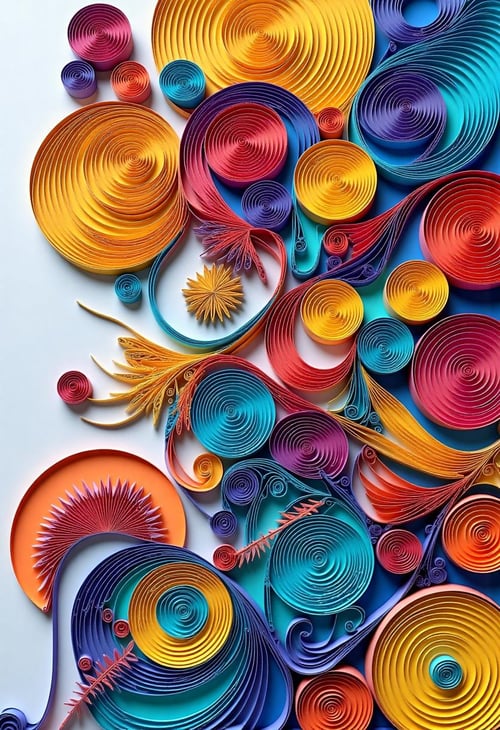 Paper Quilling And Layering Style - [Flux/SDXL/SD1.5] by CtrlAltArt on Tensor.Art
