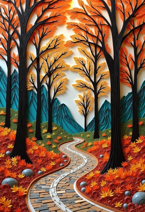 Paper Quilling And Layering Style - [Flux/SDXL/SD1.5] by CtrlAltArt on Tensor.Art