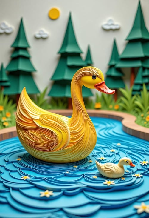 Paper Quilling And Layering Style - [Flux/SDXL/SD1.5] by CtrlAltArt on Tensor.Art