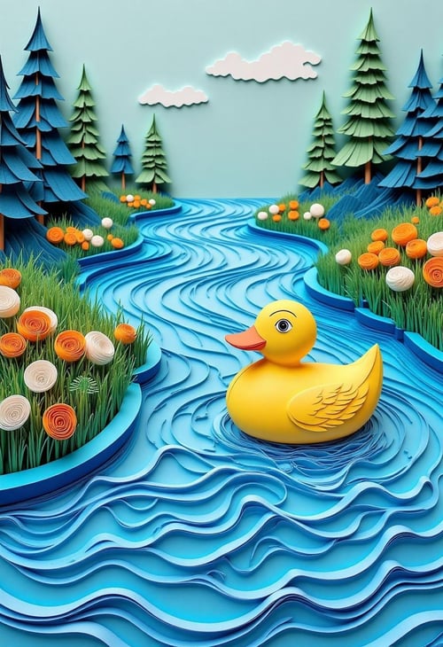 Paper Quilling And Layering Style - [Flux/SDXL/SD1.5] by CtrlAltArt on Tensor.Art