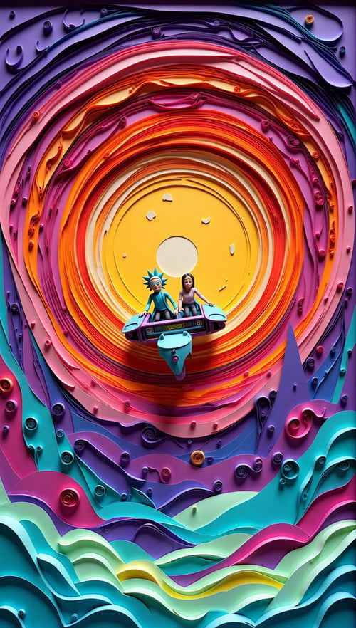 Paper Quilling And Layering Style - [Flux/SDXL/SD1.5] by CtrlAltArt on Tensor.Art