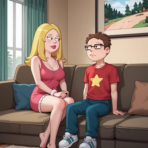Steve and Francine Smith (American dad) pony/illust by Artificial_ignorance on Tensor.Art