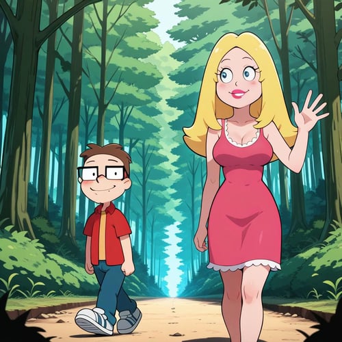 Steve and Francine Smith (American dad) pony/illust by Artificial_ignorance on Tensor.Art