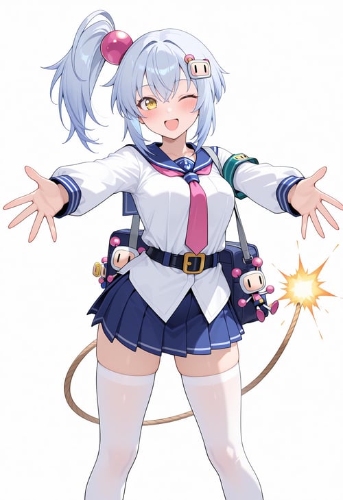 [IL v0.1] Shiro - Bombergirl | シロ ボンバーガール (2 costumes) by Elesico on Tensor.Art