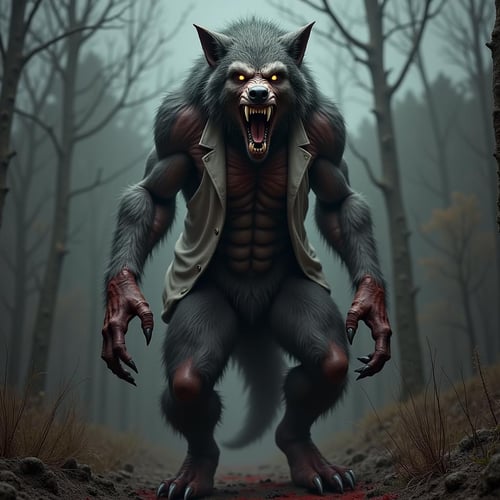 Werewolf FLUX LoRA by TrafficMeany on Tensor.Art