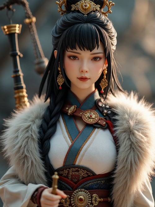 X白月魁手办baiyuekui-灵笼-F.1 by DeepBlue藍心 on Tensor.Art