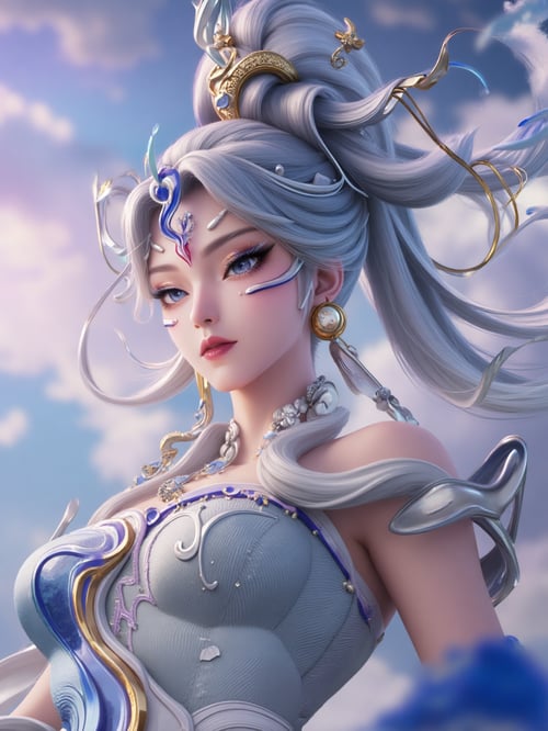 X女娲nuwa蛇年限定-王者荣耀Honor of Kings by DeepBlue藍心 on Tensor.Art
