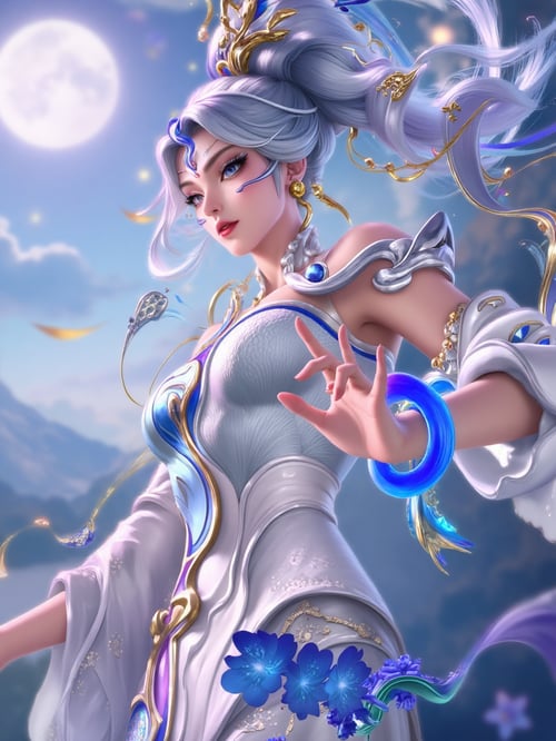 X女娲nuwa蛇年限定-王者荣耀Honor of Kings by DeepBlue藍心 on Tensor.Art