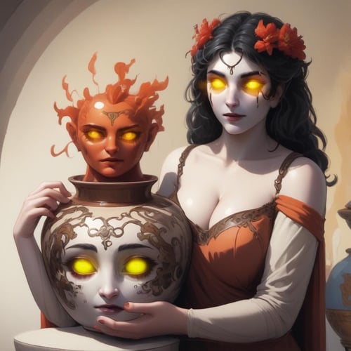 The vase with a face by user_819357688789016250 on Tensor.Art