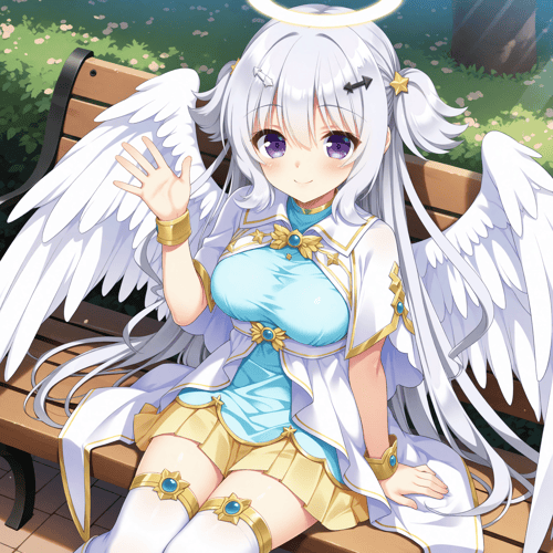 Tenshi Chan (天使酱) | Ren'ai, Hajimemashite (恋爱哈基米) | Noobai x illu by YDDLJW on Tensor.Art