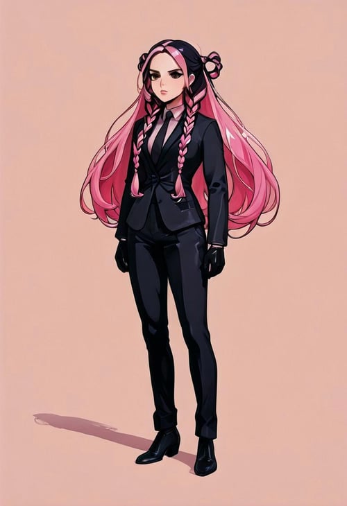 PINKBLACK TWINTAILS BY STX by STXai on Tensor.Art