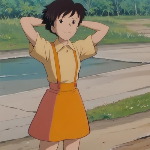 Satsuki Kusakabe (My neighbor Totoro) by Artificial_ignorance on Tensor.Art