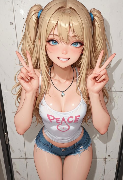 Peace sign - V by Hinoken on Tensor.Art