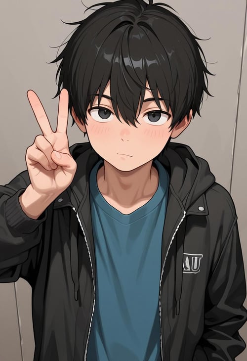 Peace sign - V by Hinoken on Tensor.Art