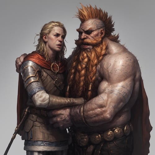 Gotrek and Felix by Flintmongoose on Tensor.Art
