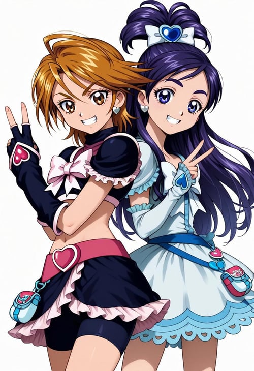 美墨なぎさ / Misumi Nagisa / 雪城ほのか / Yukishiro Honoka / キュアブラック / cure black / キュアホワイト/ cure white by user_876728825763904319 o...