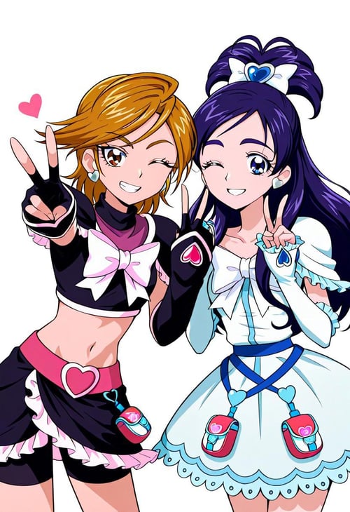 美墨なぎさ / Misumi Nagisa / 雪城ほのか / Yukishiro Honoka / キュアブラック / cure black / キュアホワイト/ cure white by user_876728825763904319 o...