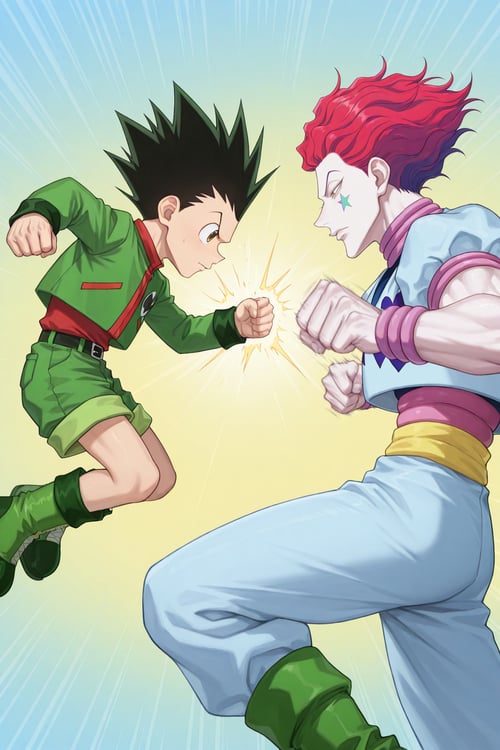Gon & Hisoka - Hunter x Hunter [Commission] by 25kkai on Tensor.Art