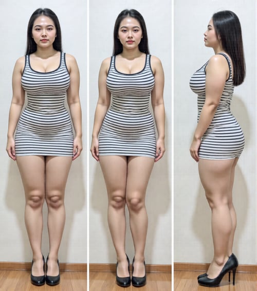 Striped Dress by Asaaku on Tensor.Art